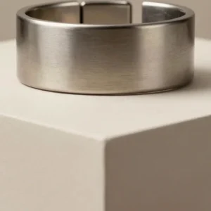 Brutalist Matte Titanium Cuff